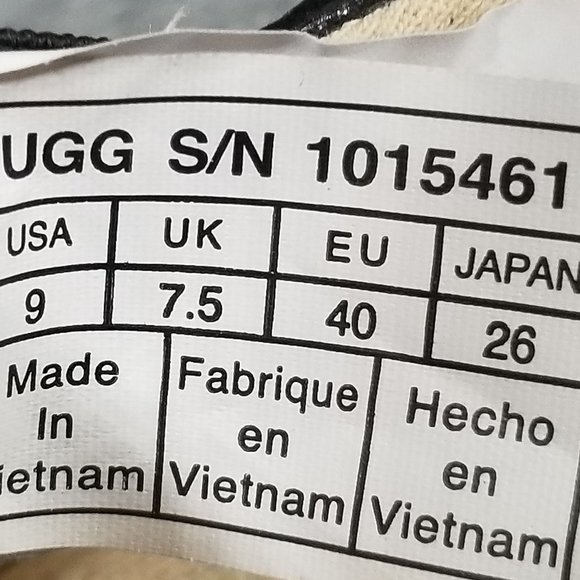 UGG Fierce Slip-on Sneaker, Black Leather, Womens Size 9 US / 40 - Picture 12 of 12